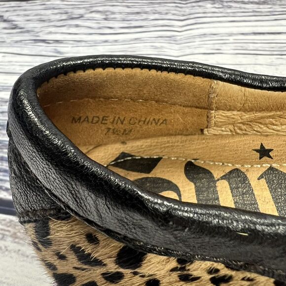 Lucchese Spirit Leopard Print Hair Flats Loafers Moccasins, Women’s Size 7.5 - Picture 8 of 8